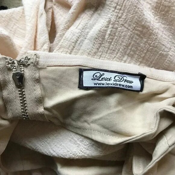 LEXI DREW Off The Shoulder Distressed Boho Top MEDIUM - Picture 7 of 8